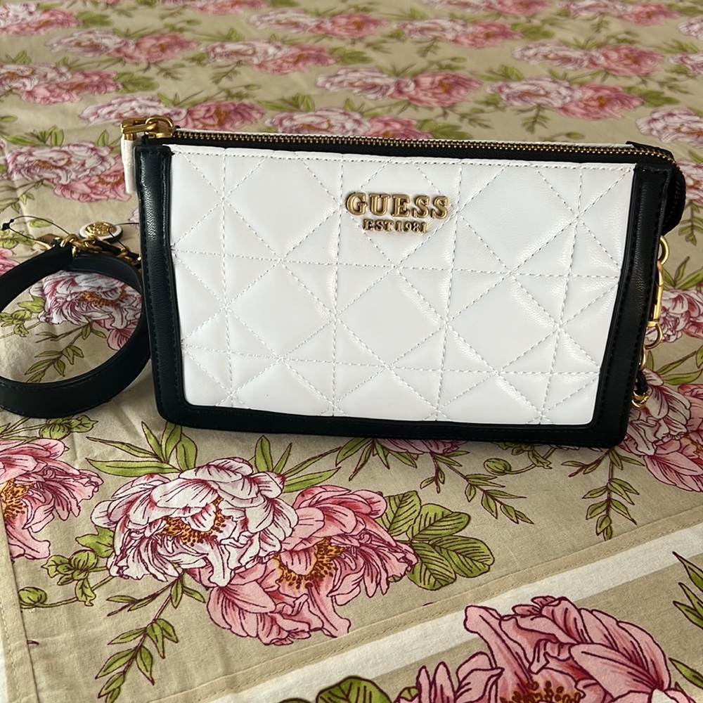 Guess white & black bag.